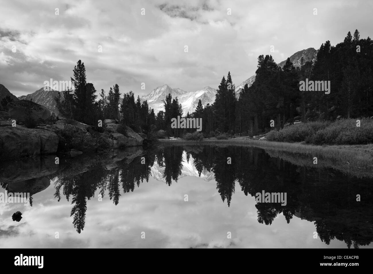 serene-mountain-landscape-calm-black-and-white-stock-photos-images
