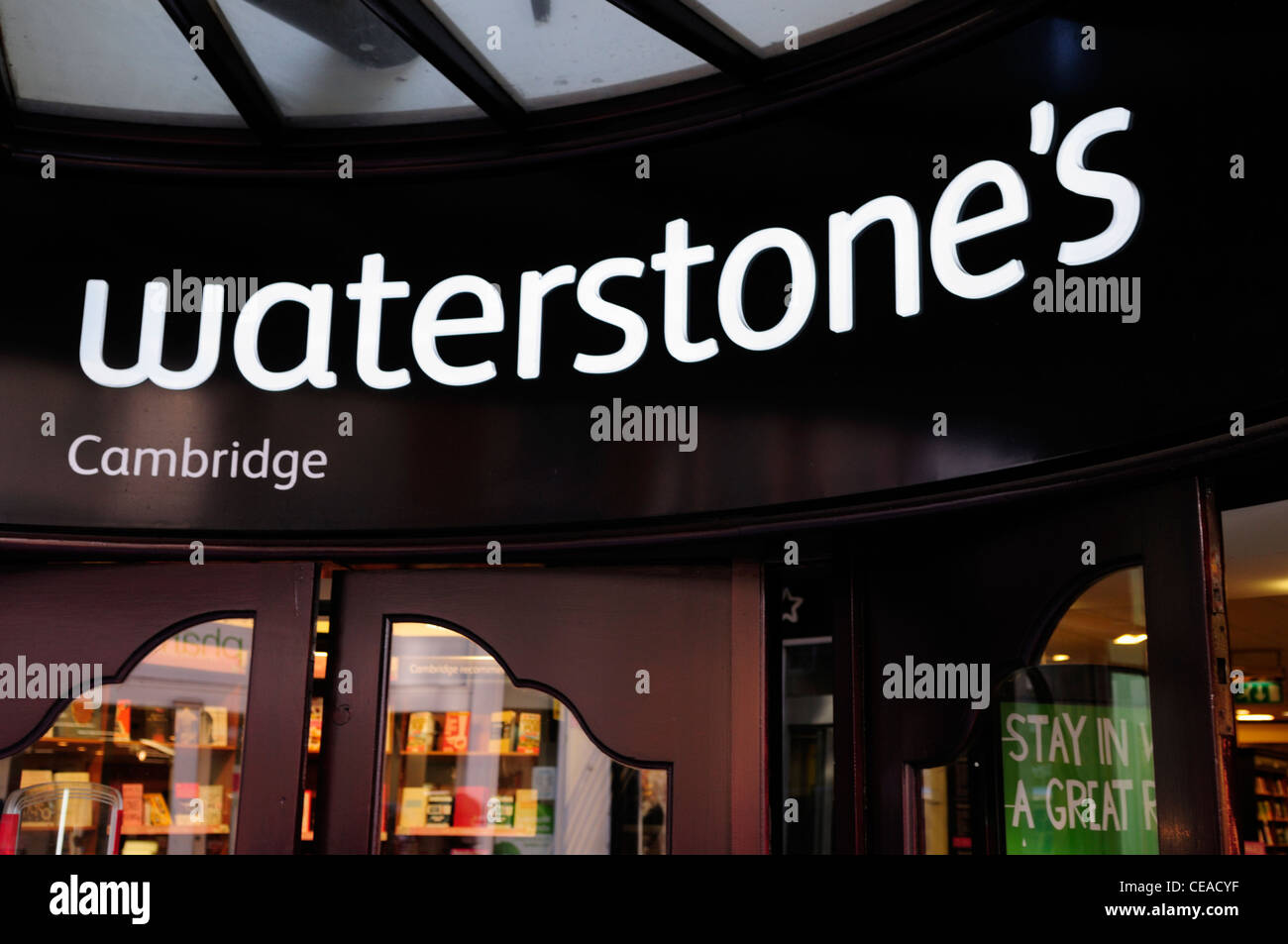 Waterstone's Bookshop, Cambridge, England, UK Stock Photo