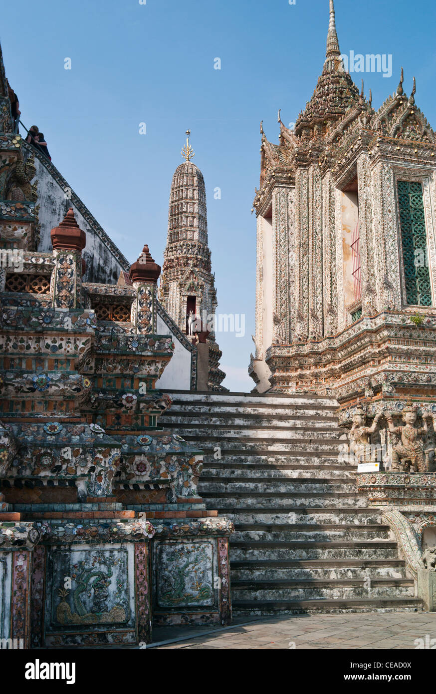 Wat Arun Temple or the Temple of the Dawn,  Bangkok, Thailand. Stock Photo