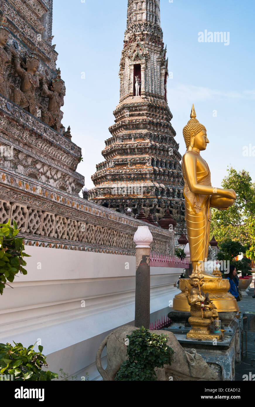 Wat Arun Temple or Temple of the Dawn, Bangkok, Thailand. Stock Photo