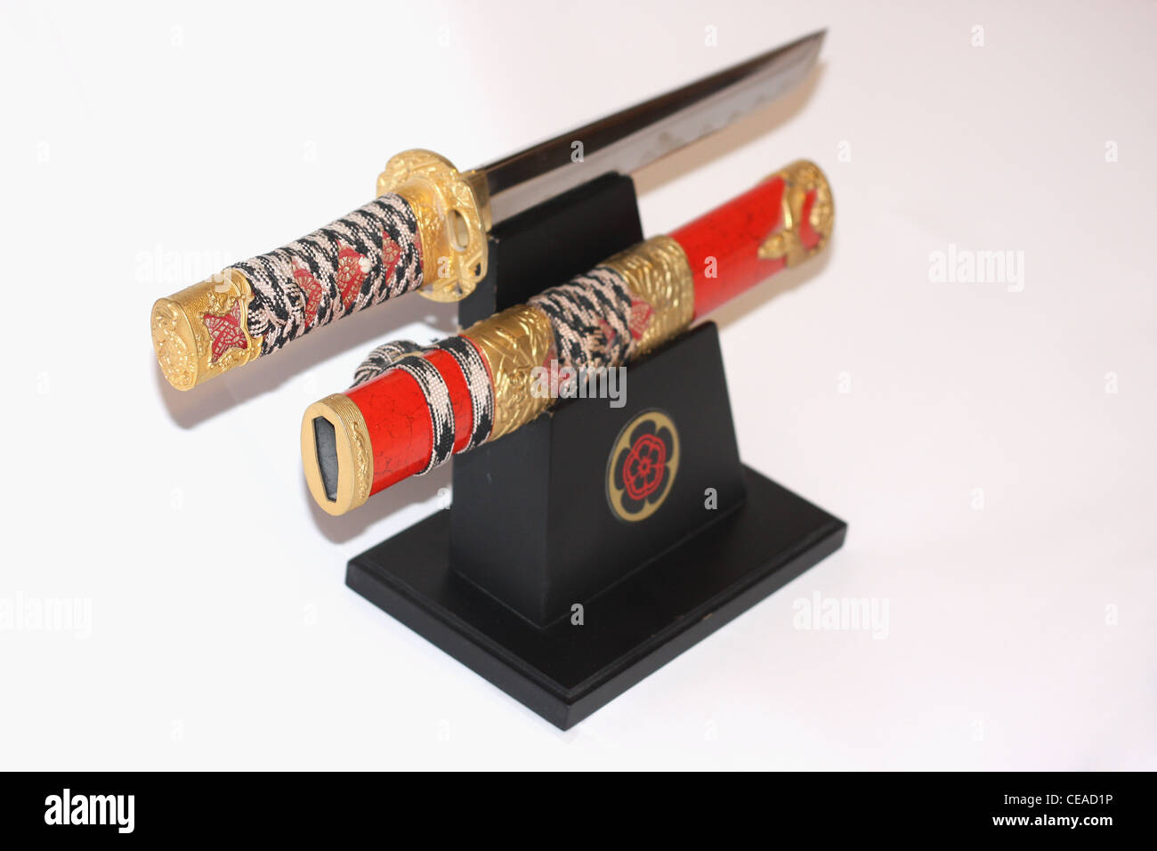 A Bushido knife was used to perform the act of Seppuku Stock Photo