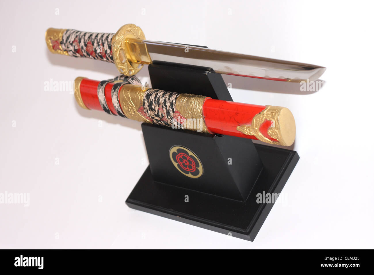 A Bushido knife was used to perform the act of Seppuku Stock Photo