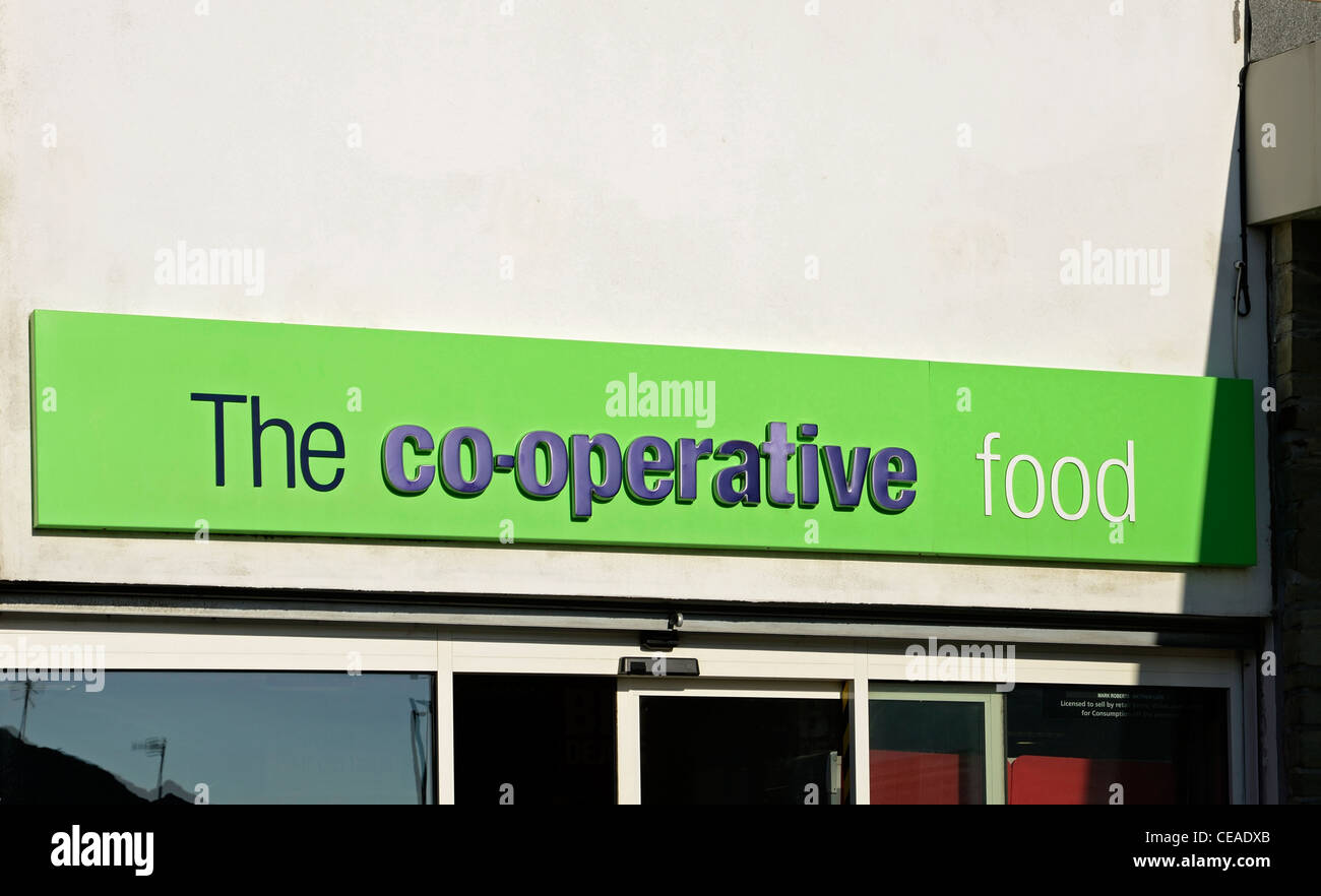 A co-operative store sign Stock Photo
