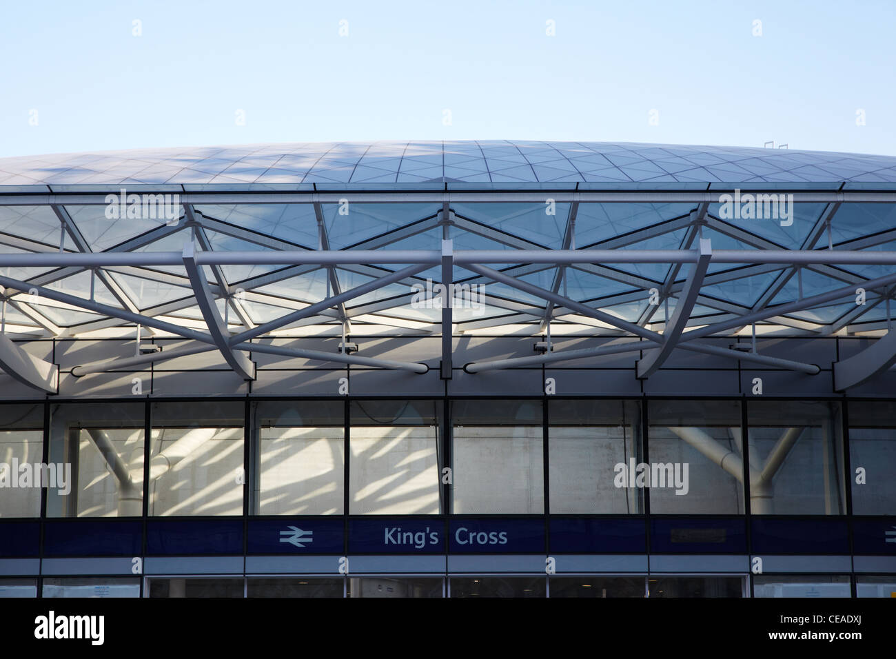 Detail of the new King's Cross station entrance (architect John McAslan ...