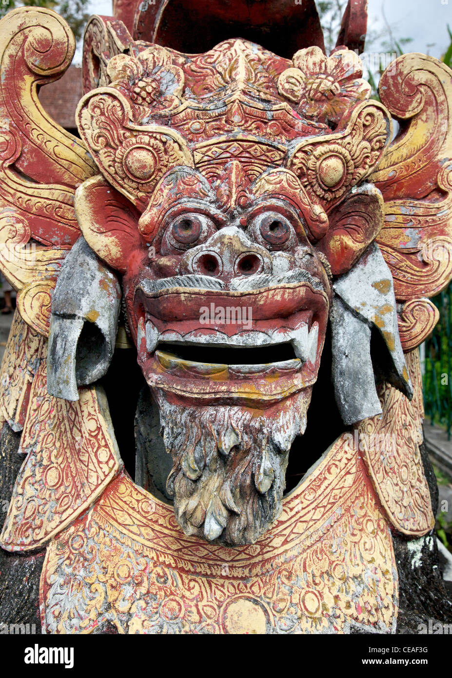 A stone sculpture of a mythical creature at Tirtagangga, in Amlapura