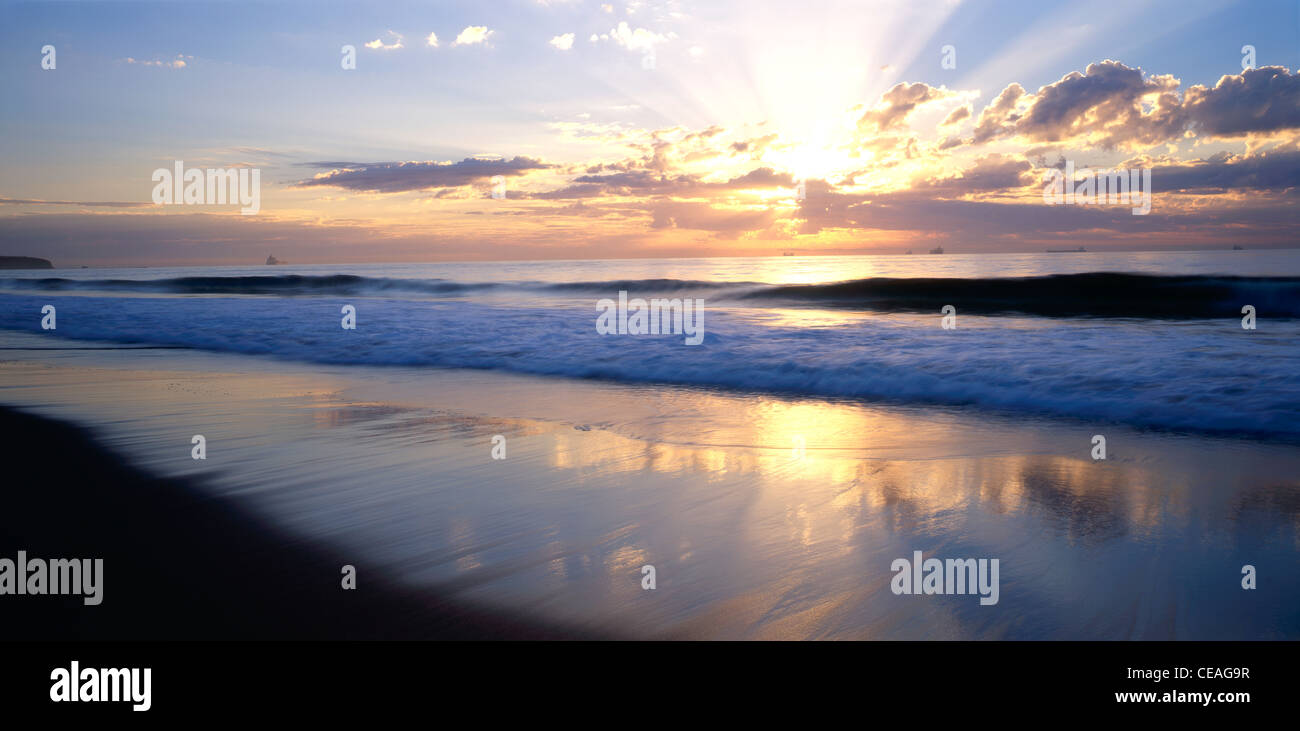 Sunrise Wollongong Beach New South Wales Australia Stock Photo