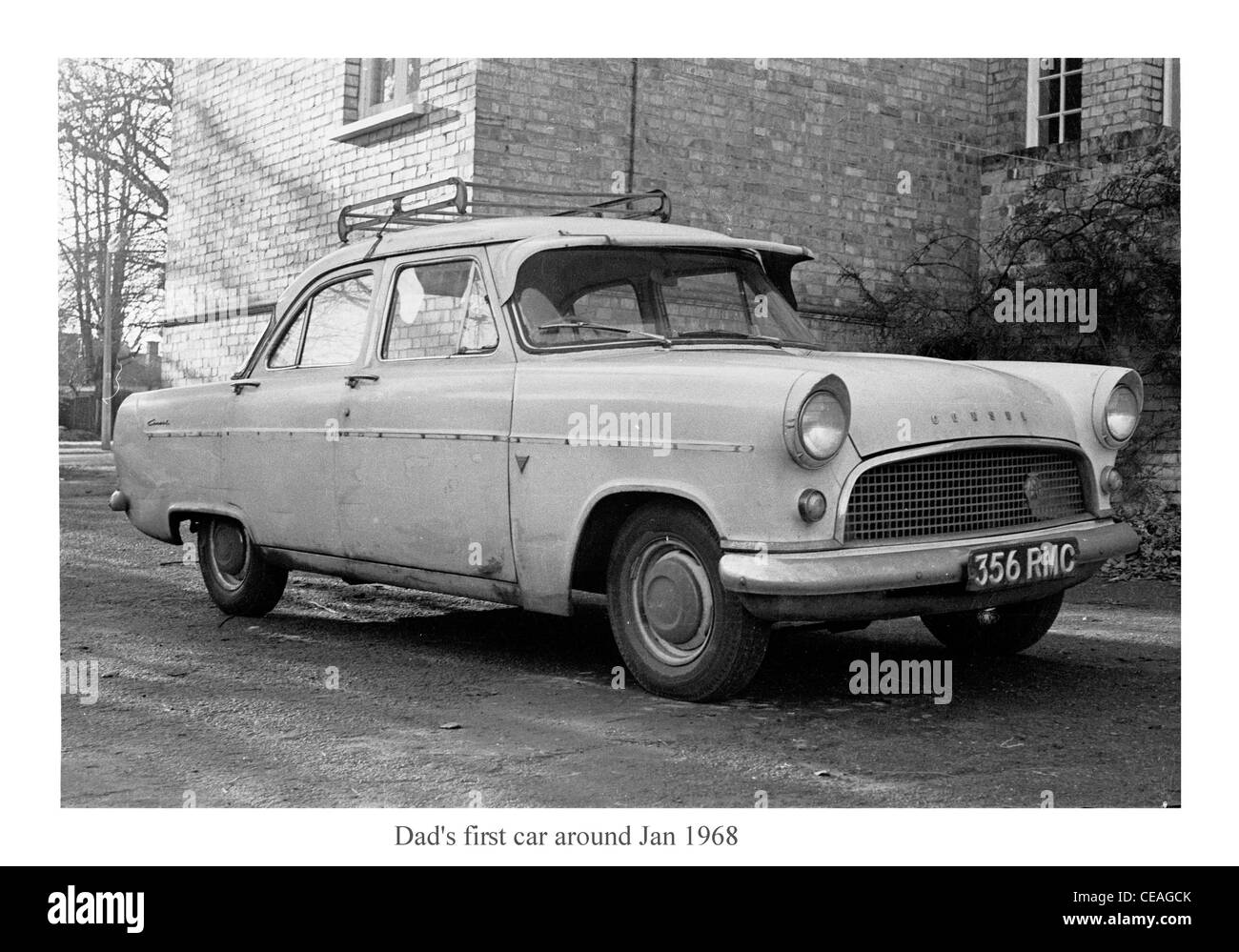 Ford Consul,V4 parked at 39 Bycullah Road, enfield, Middlesex Stock Photo