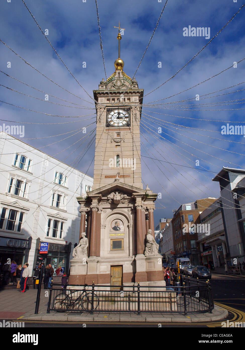The Jubilee Clock Tower on North Street in Brighton Stock Photo Alamy