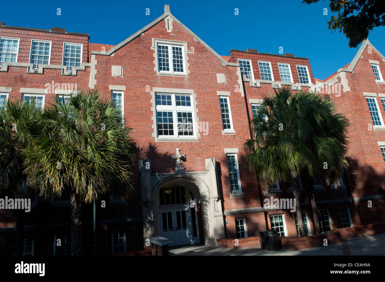 Red brick Anderson Hall, Political Science and Religion, University of Florida, Gainesville, Florida, USA, United States Stock Photo