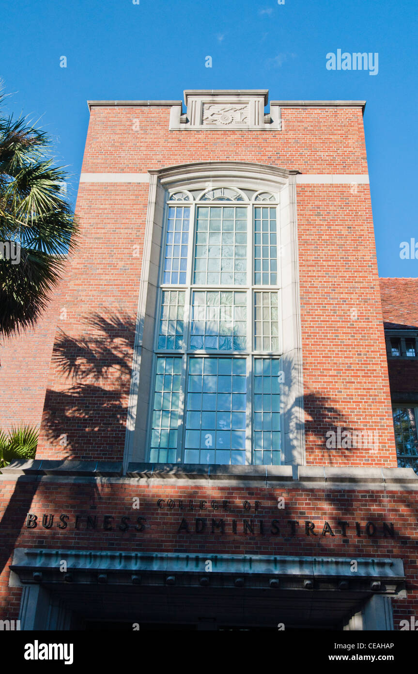 College of business administration building, University of Florida, Gainesville, Florida, USA, United States, blue sky Stock Photo