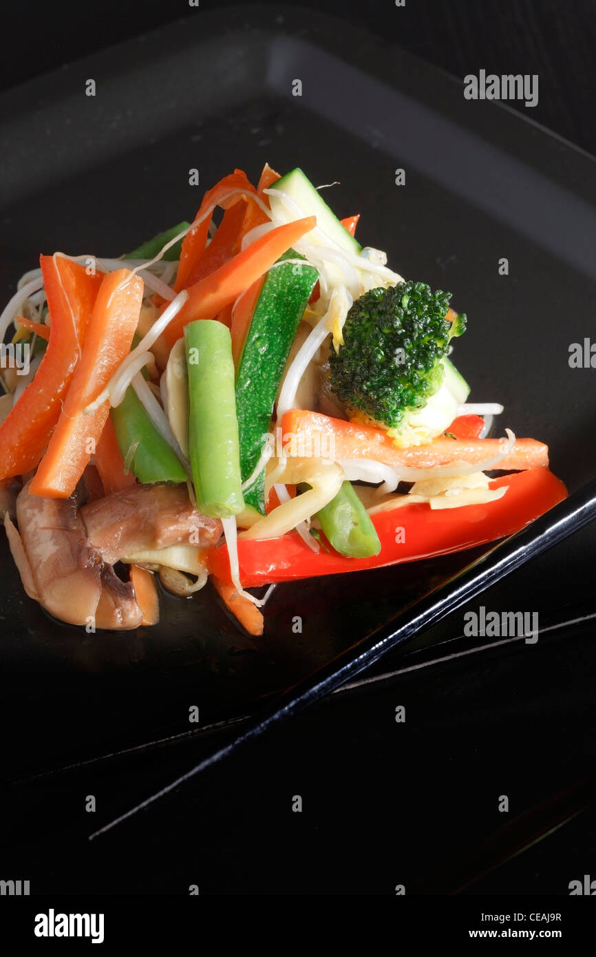 vegetable stir fry Stock Photo