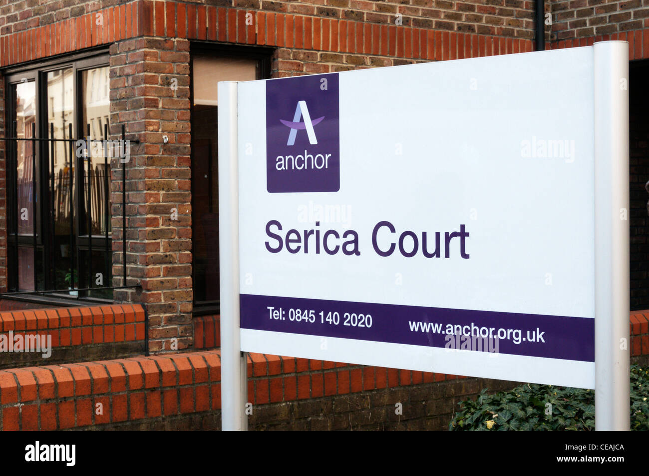 Serica Court Sheltered Housing Accommodation For The Elderly In Greenwich Is Run By Anchor Housing Association Stock Photo Alamy