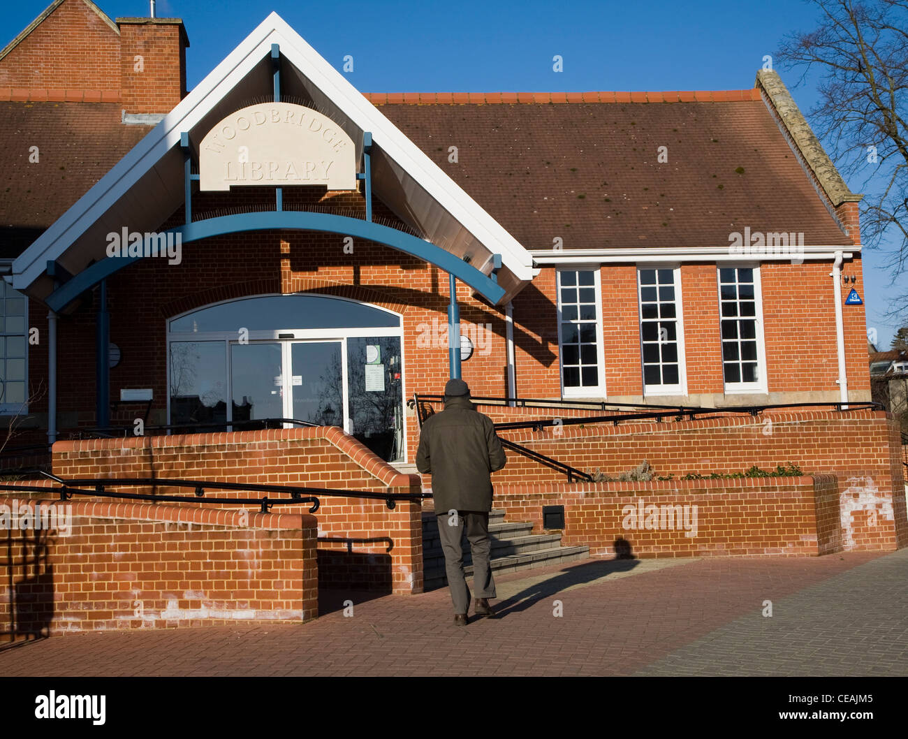 Public library Woodbridge, Suffolk, England Stock Photo Alamy