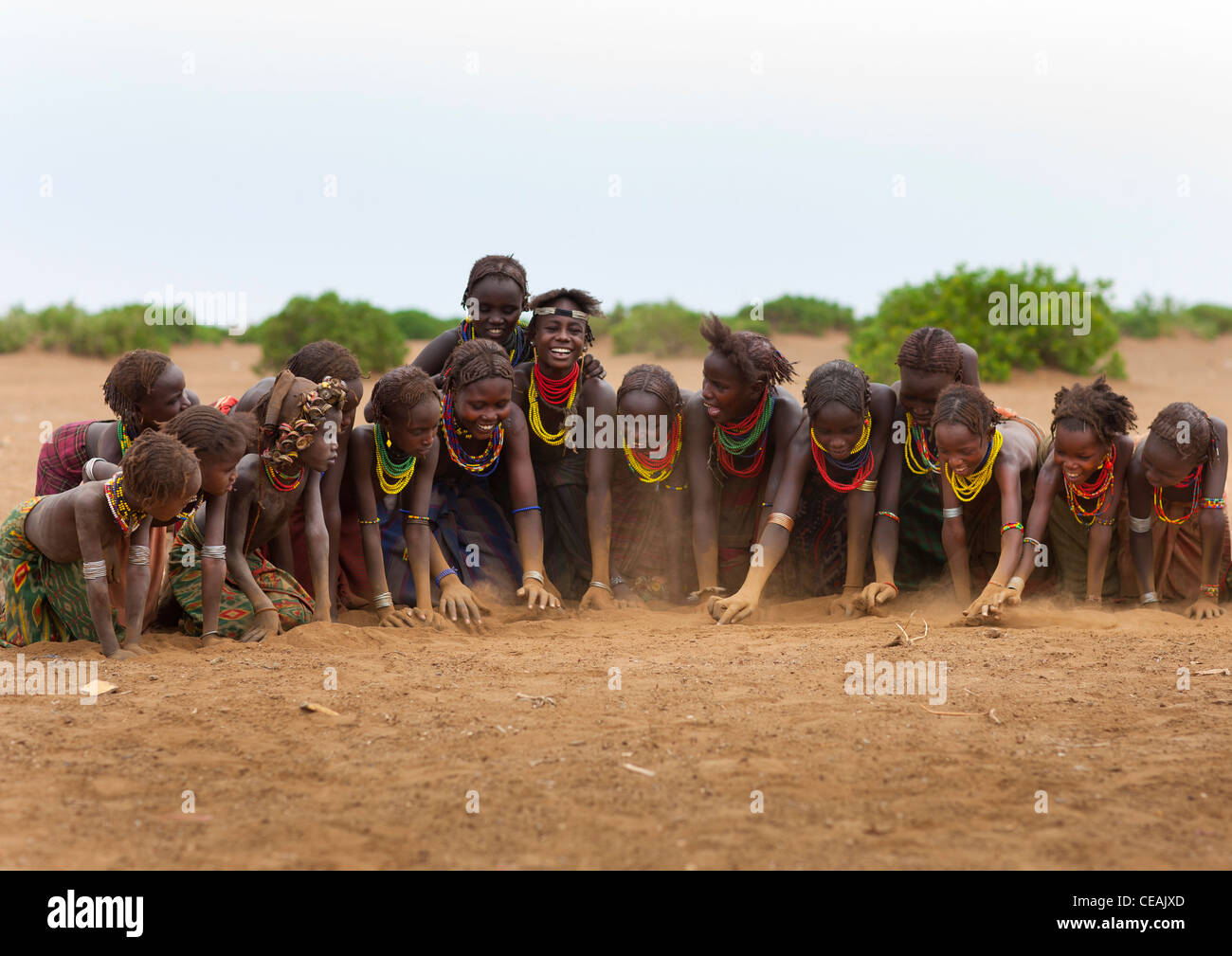 Dassanech tribe in Omo, Ethiopia Stock Photo