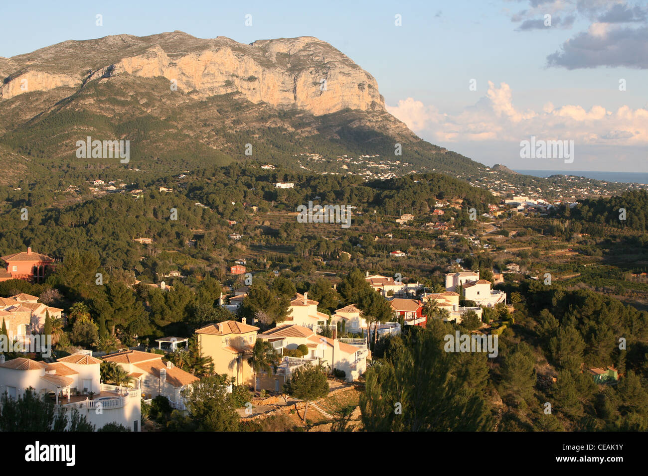 Mount Montgo Denia near Javea Spain Stock Photo