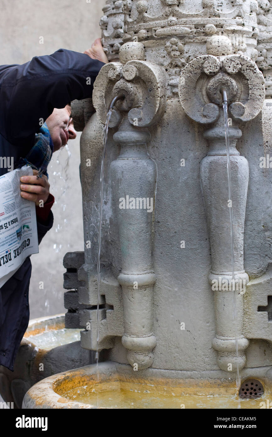 A Stone Drinking Fountain outside the Vatican in Rome Italy Stock Photo Alamy