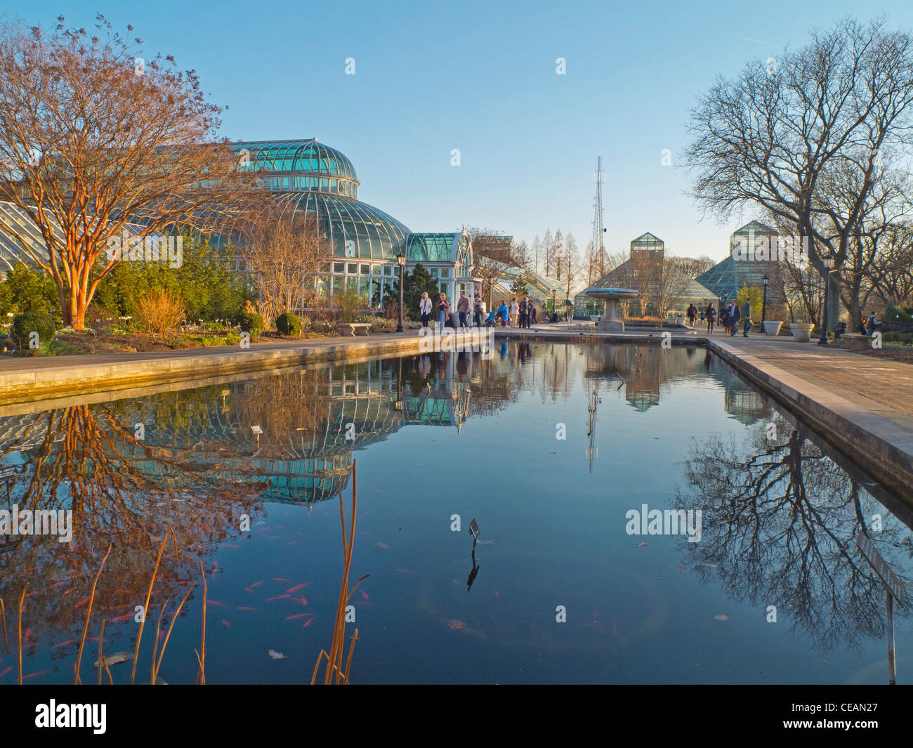 Brooklyn Botanic garden grounds in Brooklyn NYC Stock Photo Alamy