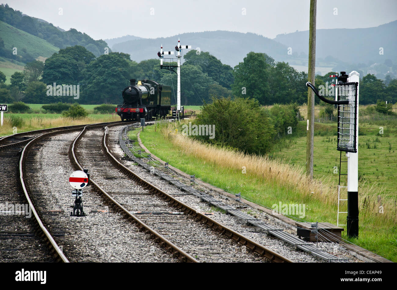 Steam on the Llangollen Railway, North Wales Stock Photo Alamy