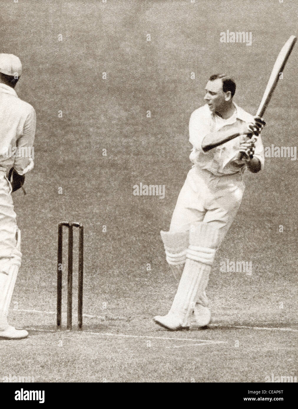 Sir John Berry 'Jack' Hobbs, 1882 – 1963. English professional cricketer. Stock Photo