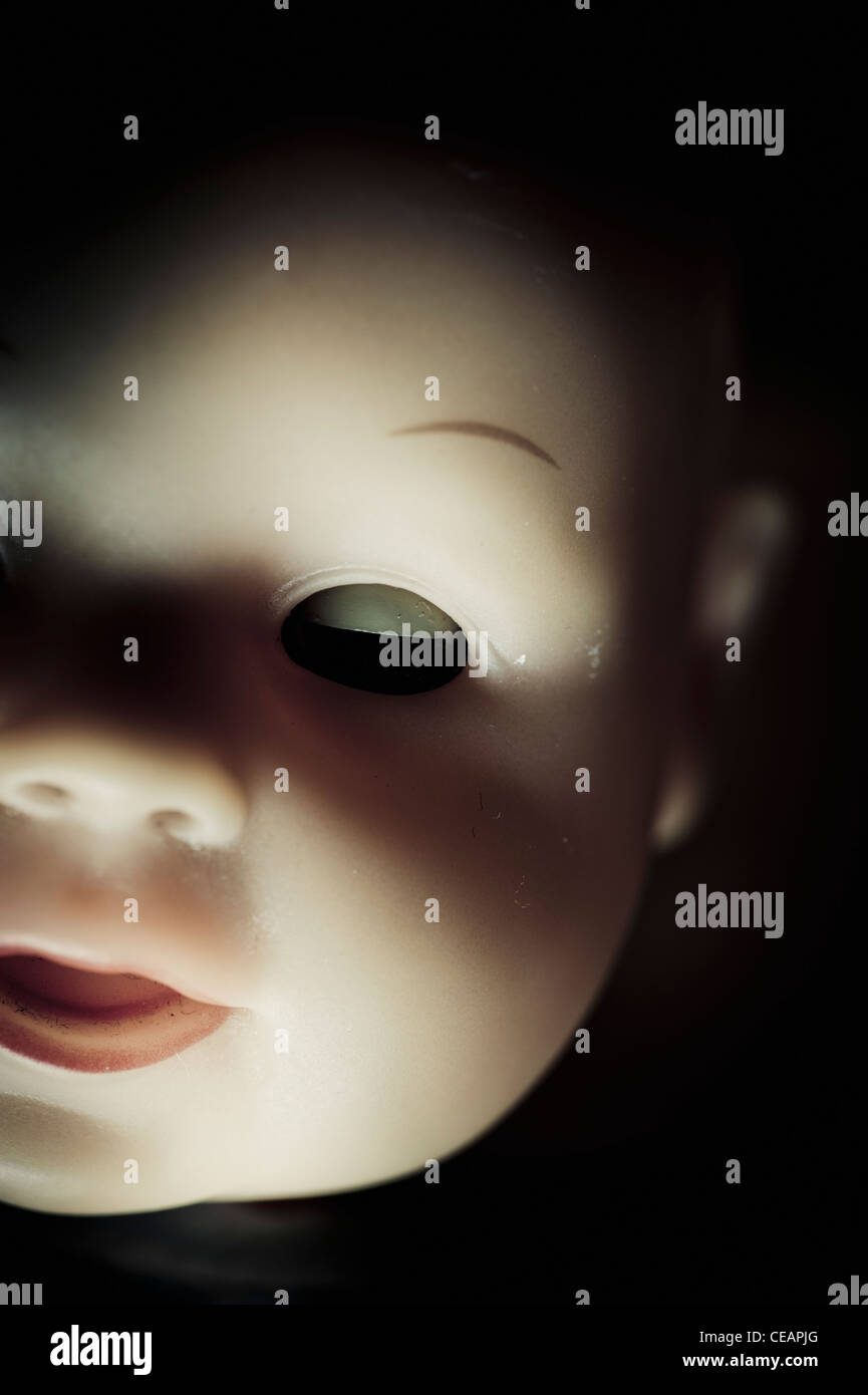 Doll with closed eyes Stock Photo Alamy