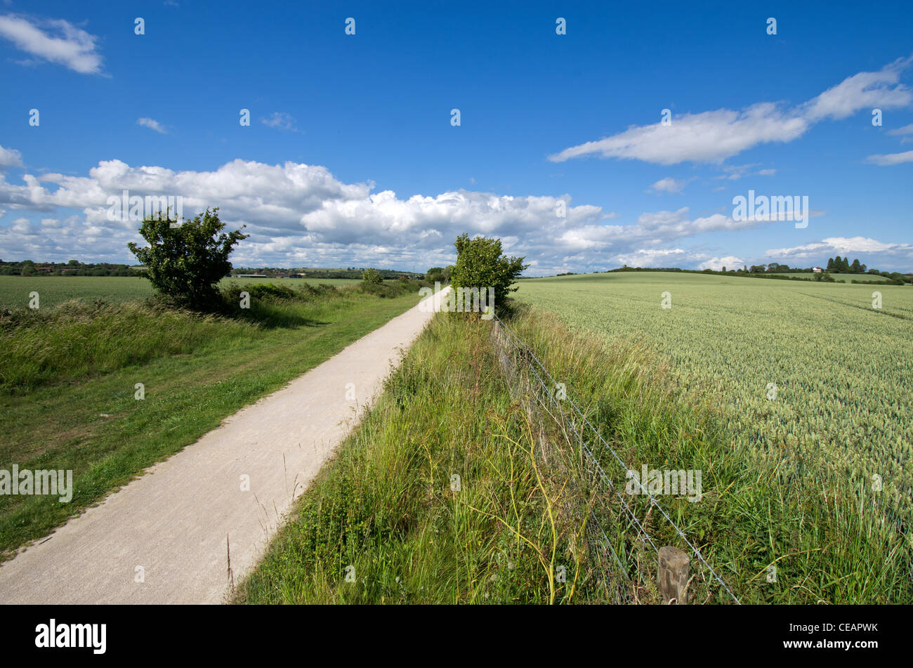 greenway cycle path stratford upon avon warwickshire Stock Photo