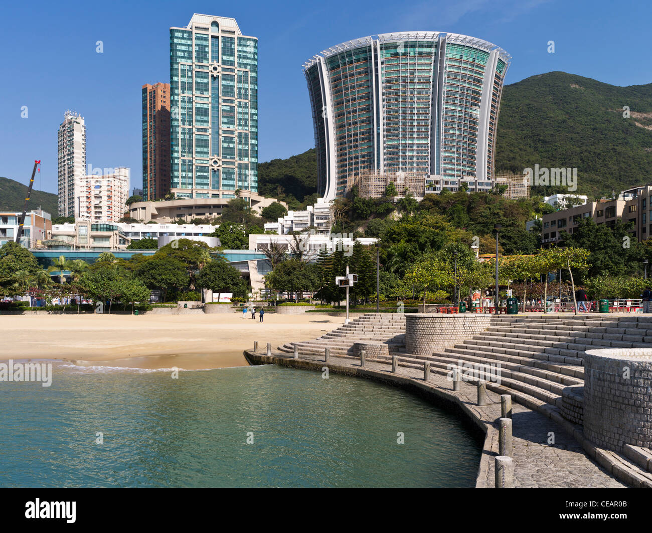 dh  REPULSE BAY HONG KONG Luxury property highrise apartment flats wealthy island tower Stock Photo