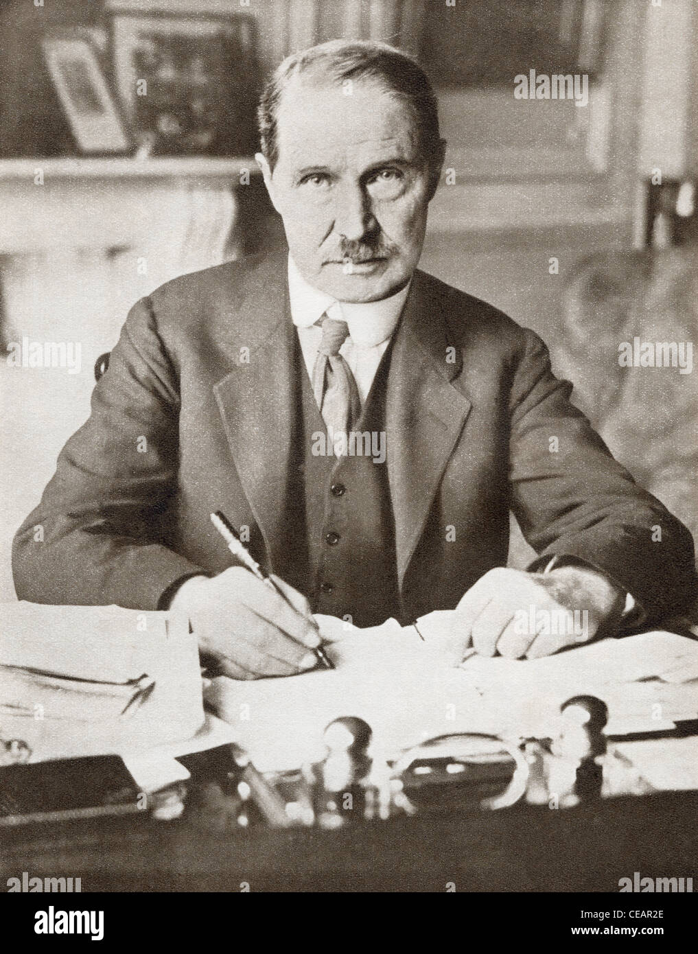 Andrew Bonar Law, aka Bonar, 1858 – 1923. Canadian born British Conservative Party statesman and Prime Minister. Stock Photo