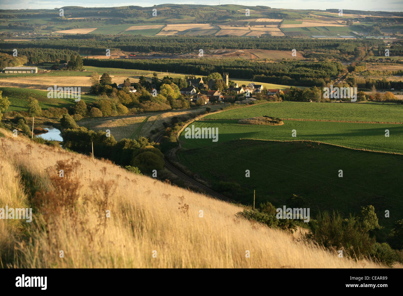 The village of Collessie, Fife Scotland. Stock Photo