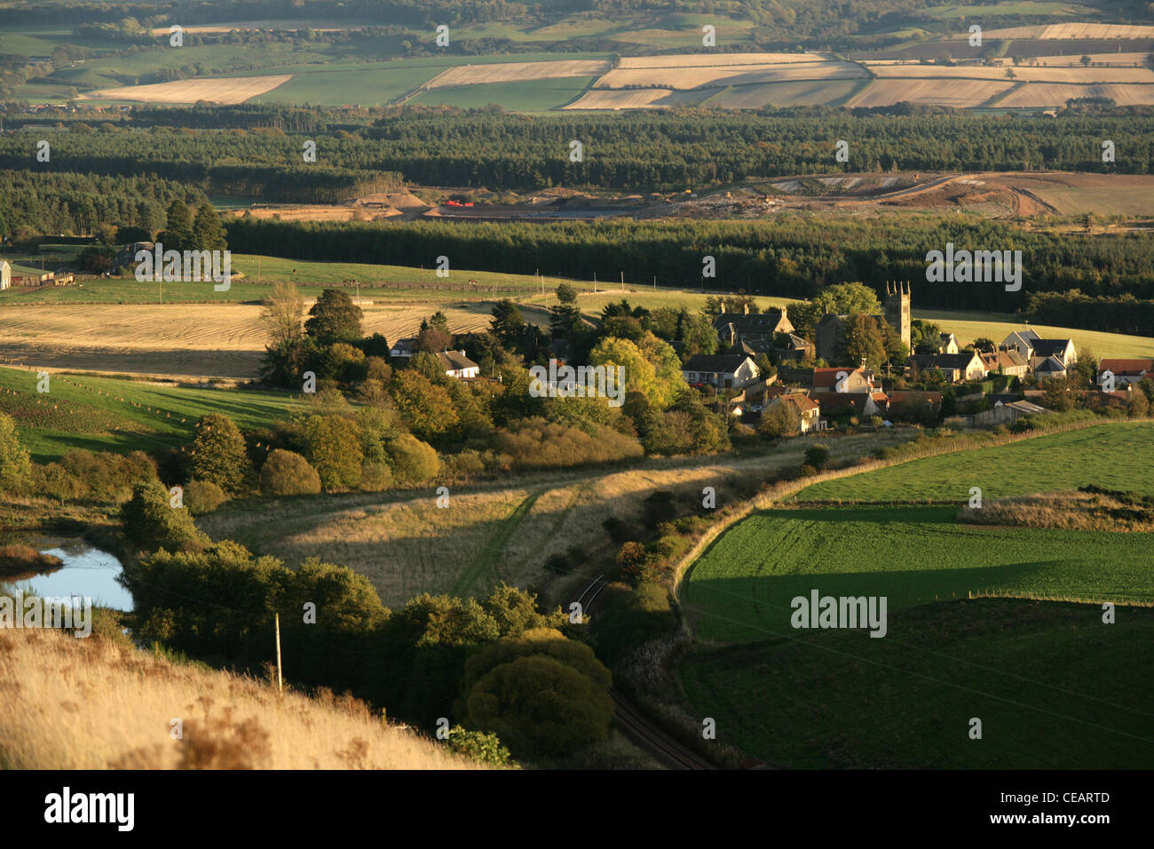 The village of Collessie, Fife Scotland Stock Photo Alamy