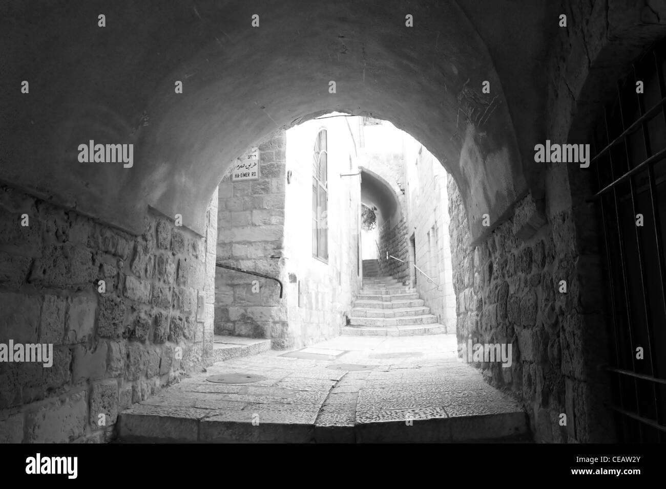 Ancient Alley in the Jewish Quarter, Jerusalem Stock Photo - Alamy