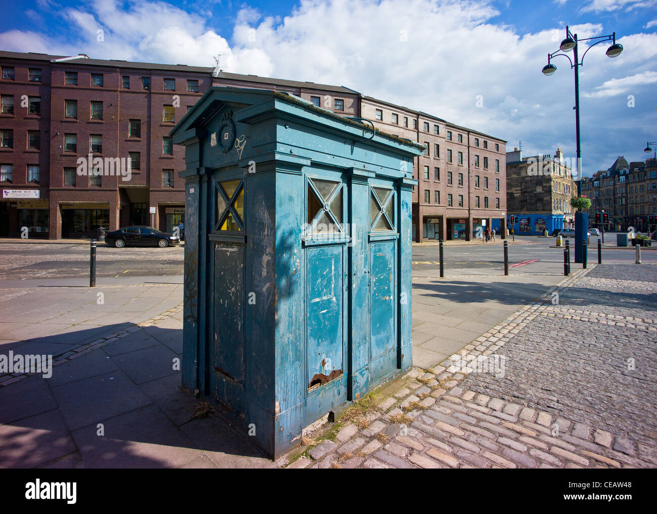Police box at Tollcross Edinburgh Stock Photo