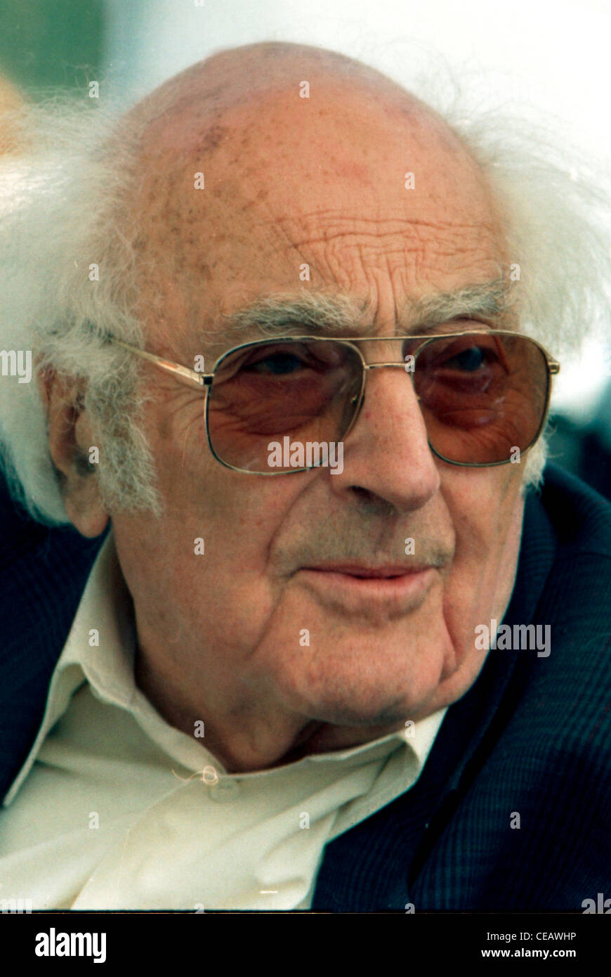 Stefan Heym - *10.04.1913 - 16.12.2001: Portrait of the German writer at an event of PDS in Berlin. Stock Photo