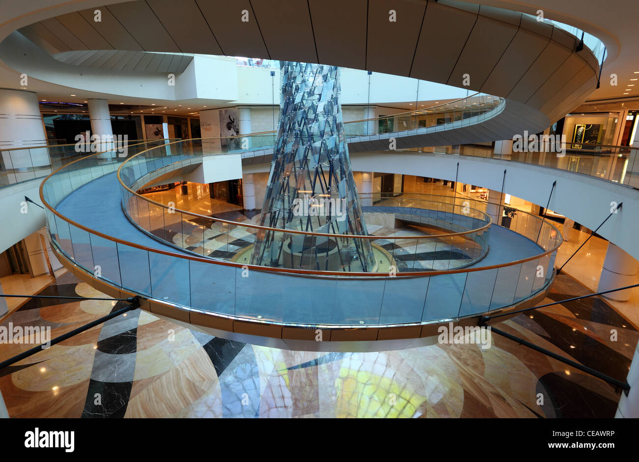 Interior of the Wafi mall in Dubai, United Arab Emirates. Stock Photo