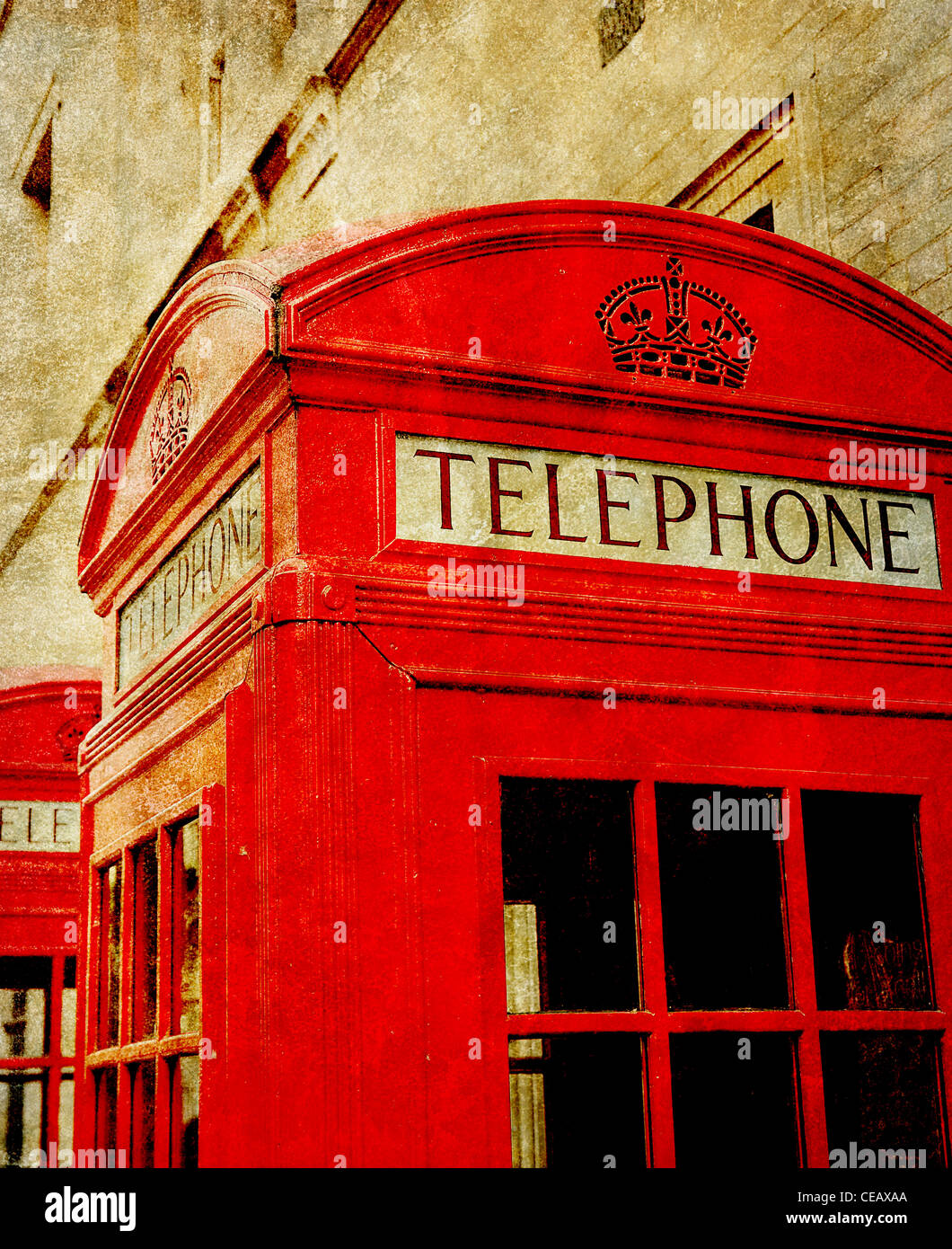 old phone box photo Stock Photo Alamy