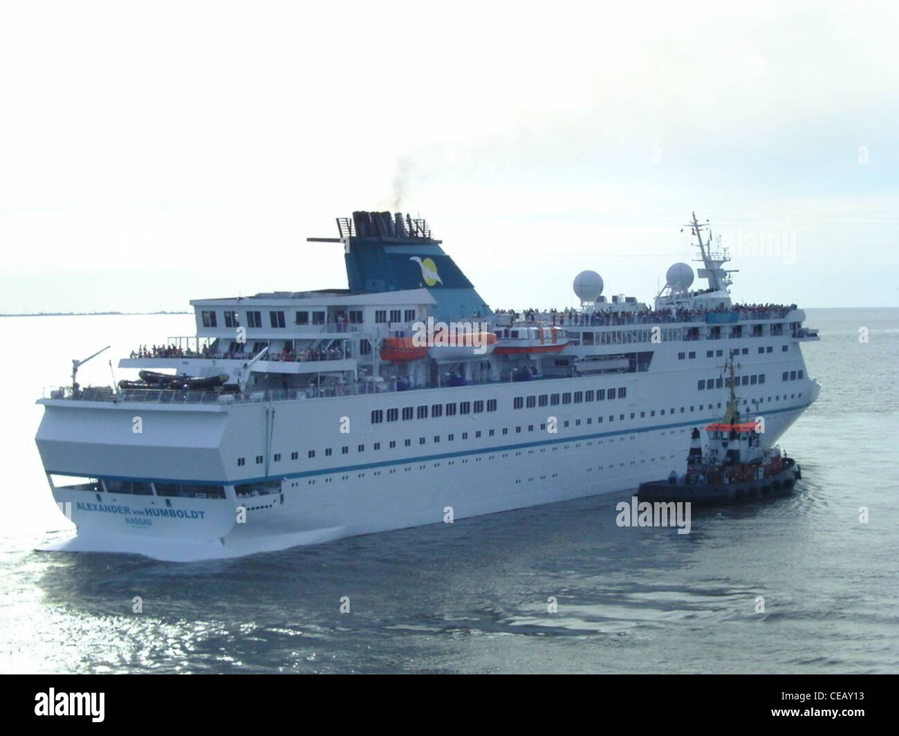 The Cruise Ship Alexander Von Humboldt Built 1990 Has Cast Off The Columbus Cruise Center In Bremerhaven Germany Stock Photo Alamy