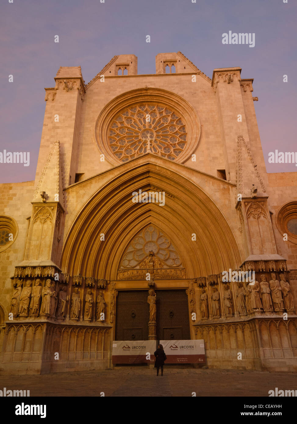 Gothic Cathedral of Tarragona, Spain Stock Photo Alamy