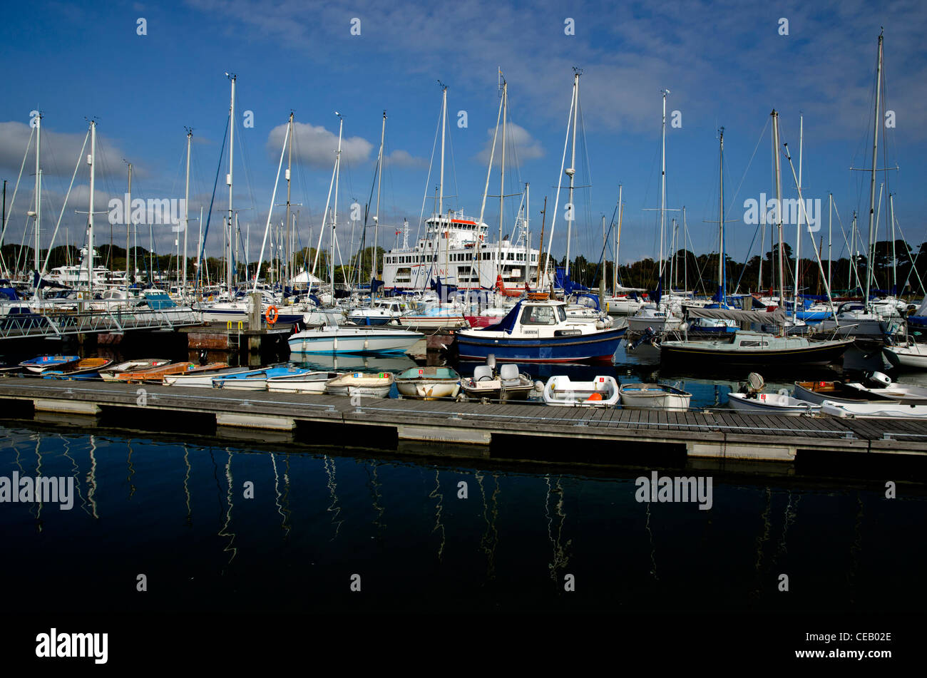 lymington hampshire Stock Photo