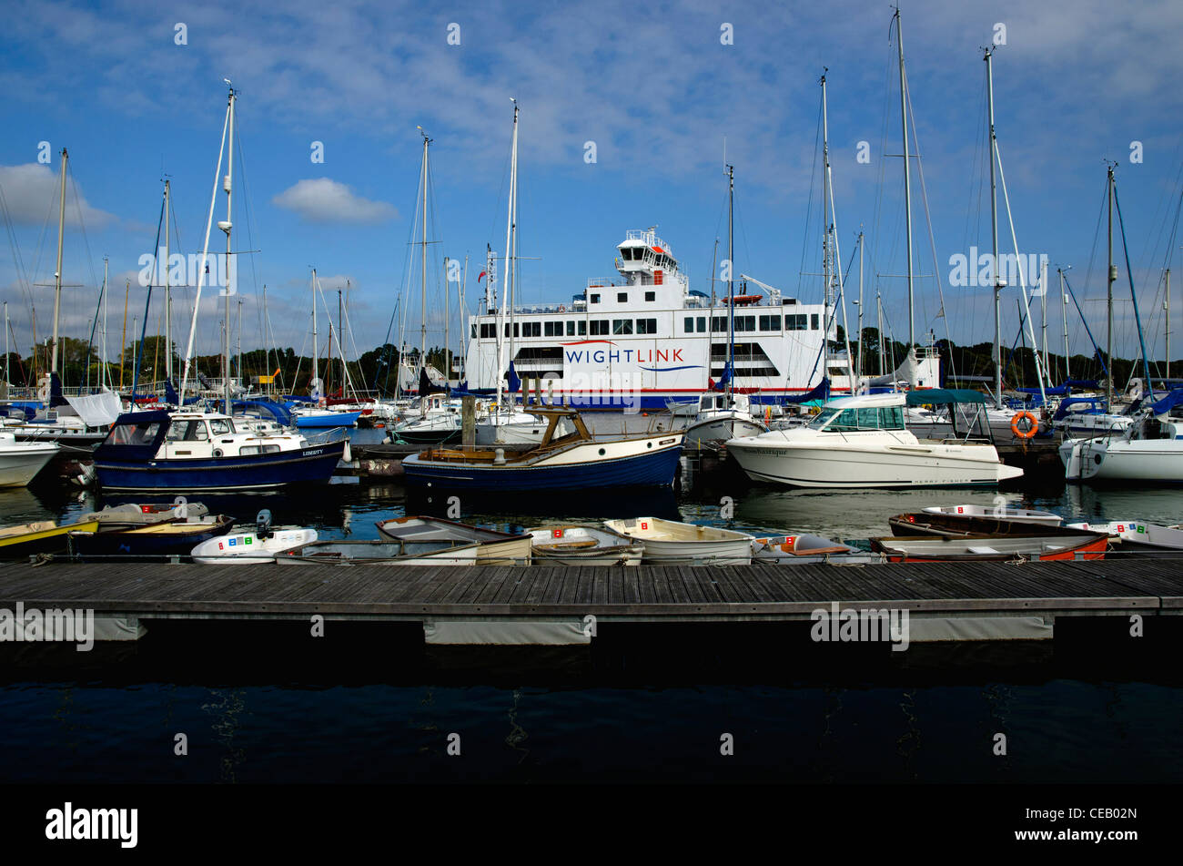 lymington hampshire Stock Photo