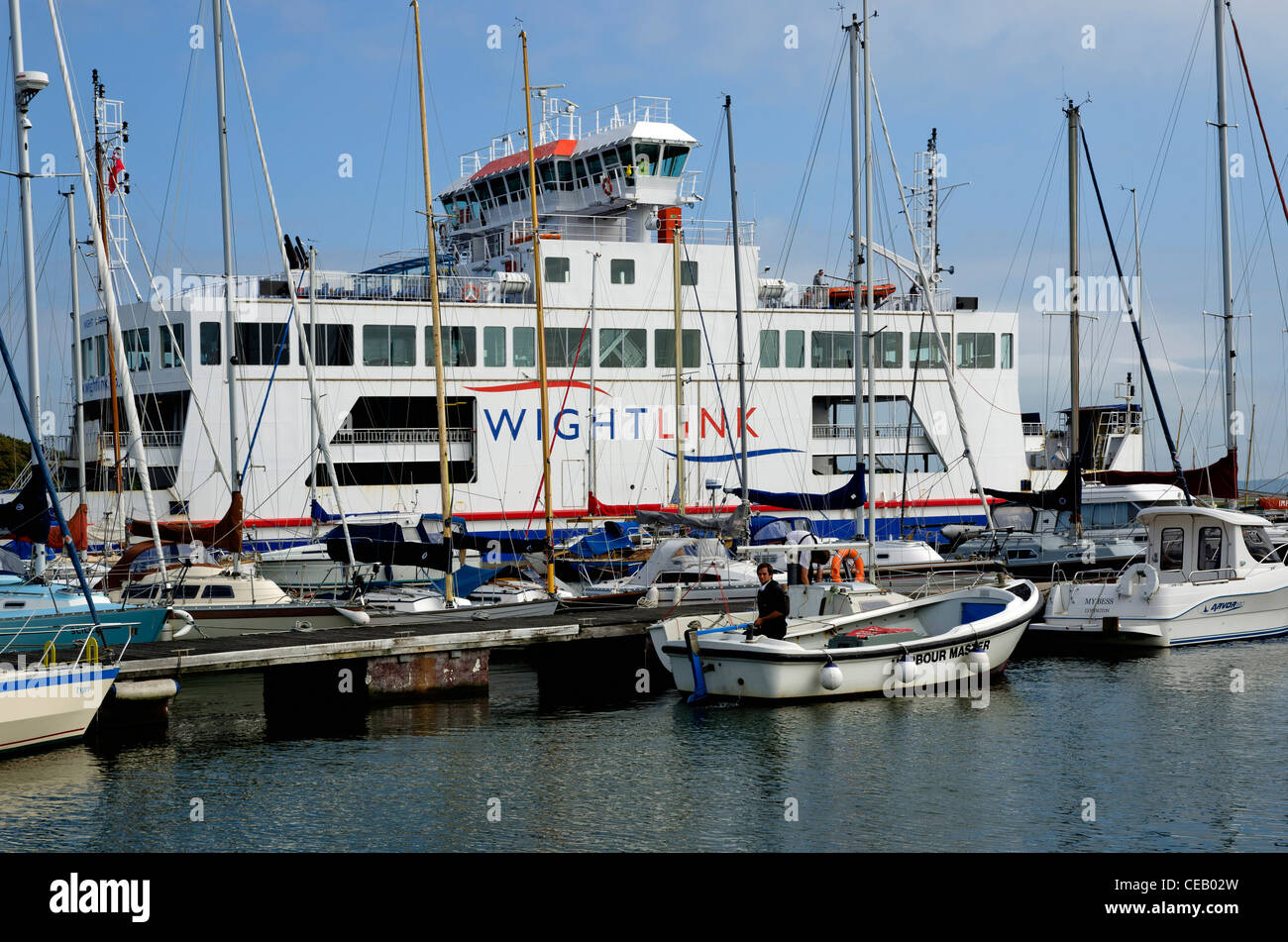 lymington hampshire Stock Photo