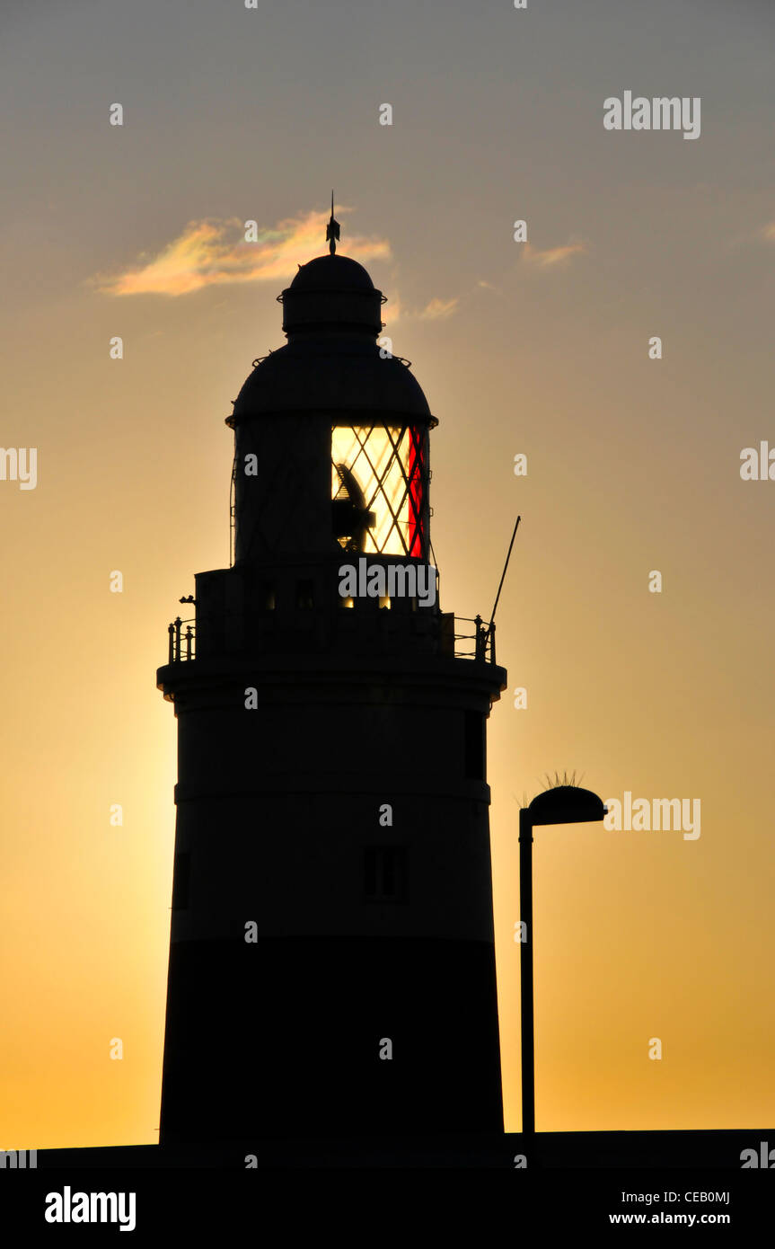 Lighthouse, Gibraltar Stock Photo