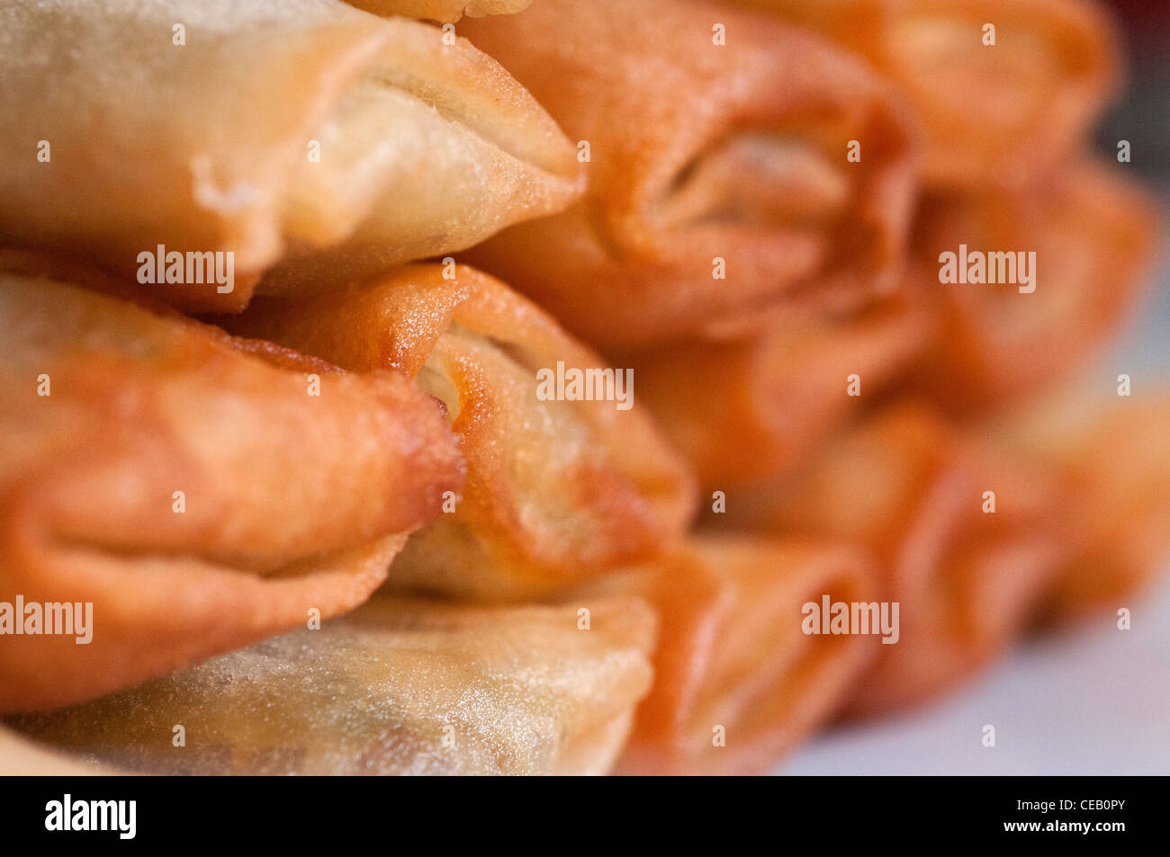 Traditional Asian food of spring rolls Stock Photo - Alamy
