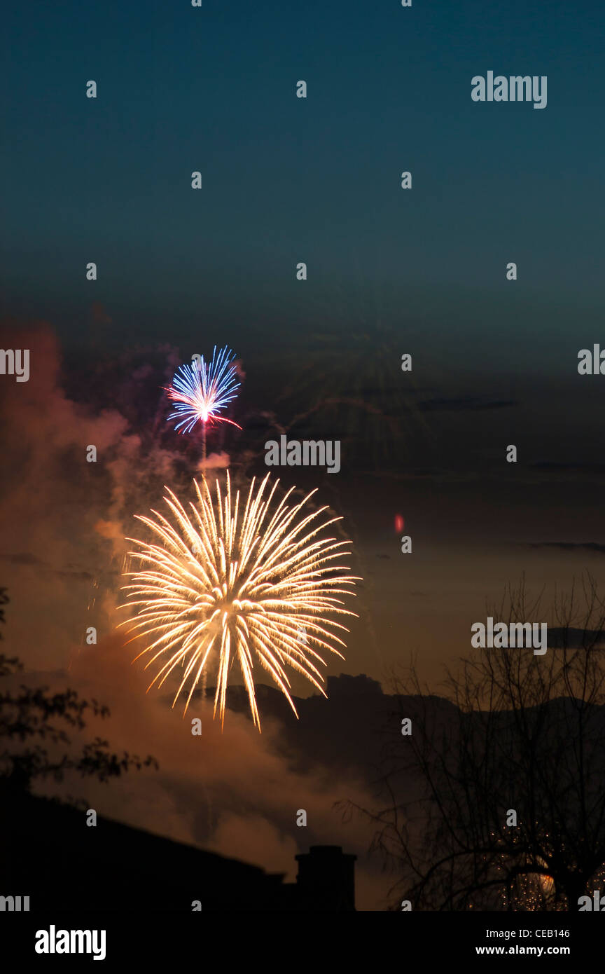Fireworks over Missoula, Montana on the 4th of July Stock Photo Alamy
