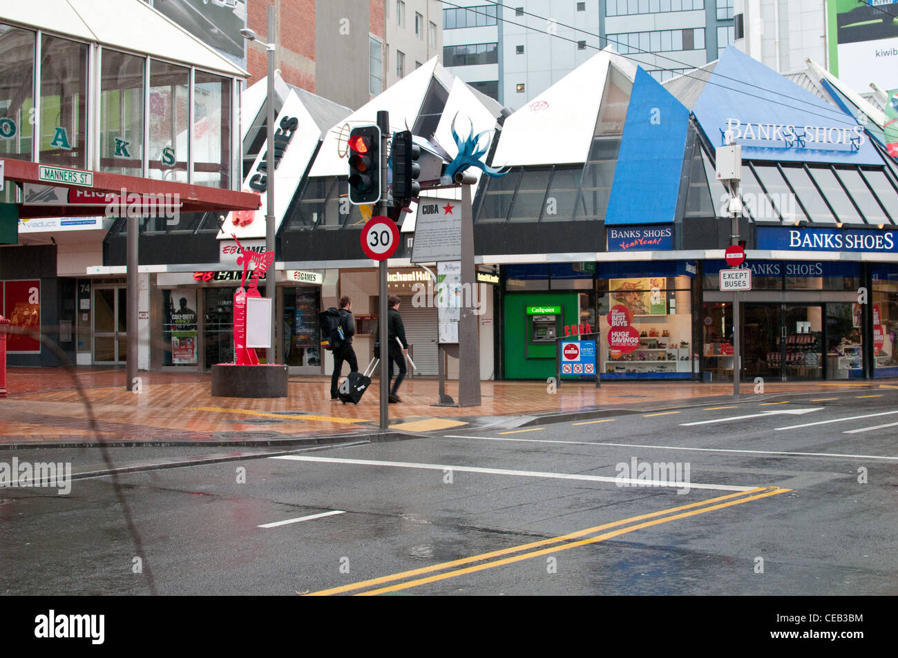 Intersection of Cuba Street and Manners Street, Te Aro, Wellington, New  Zealand Stock Photo - Alamy