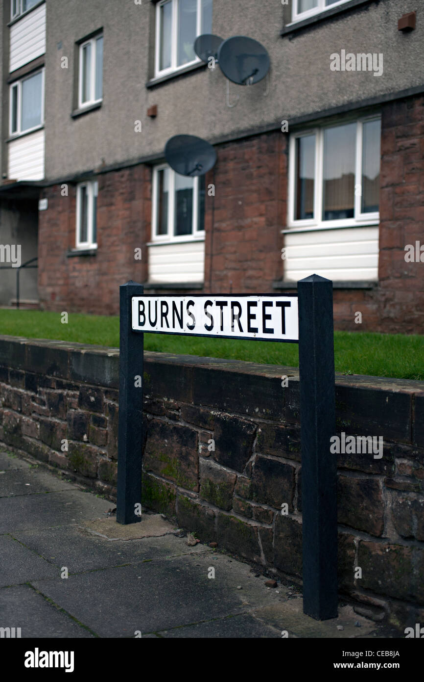 burns street in dumfries scotland Stock Photo Alamy