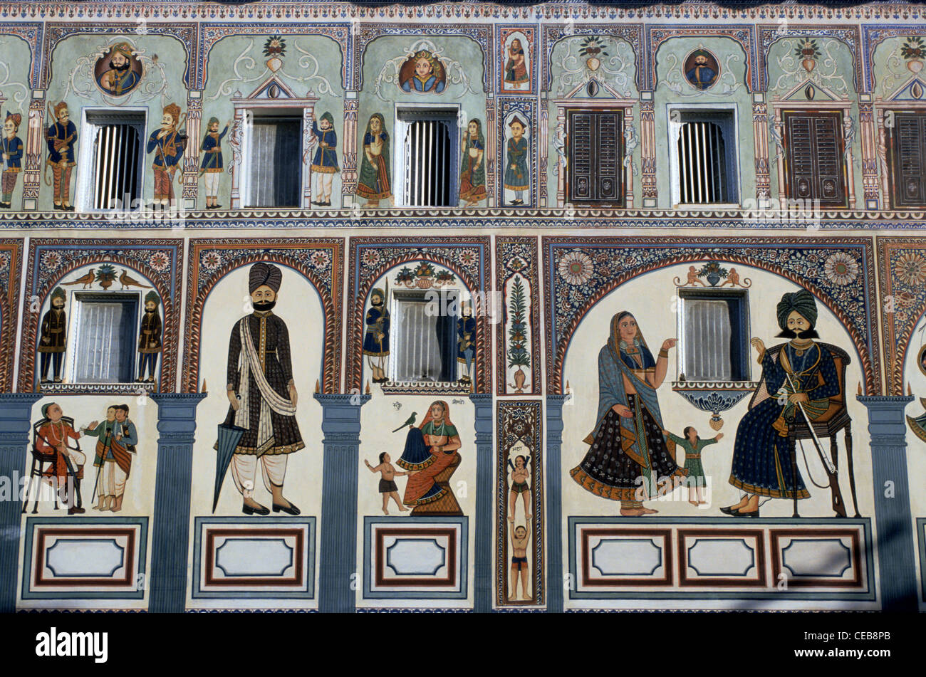 A school painted wall ( India Stock Photo - Alamy