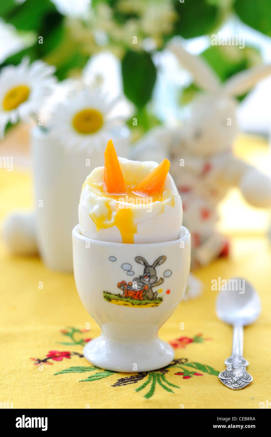 Egg (soft-boiled) Stock Photo