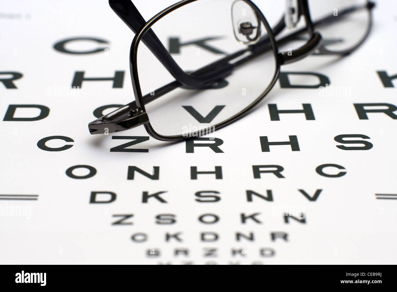 Eye chart Stock Photo Alamy