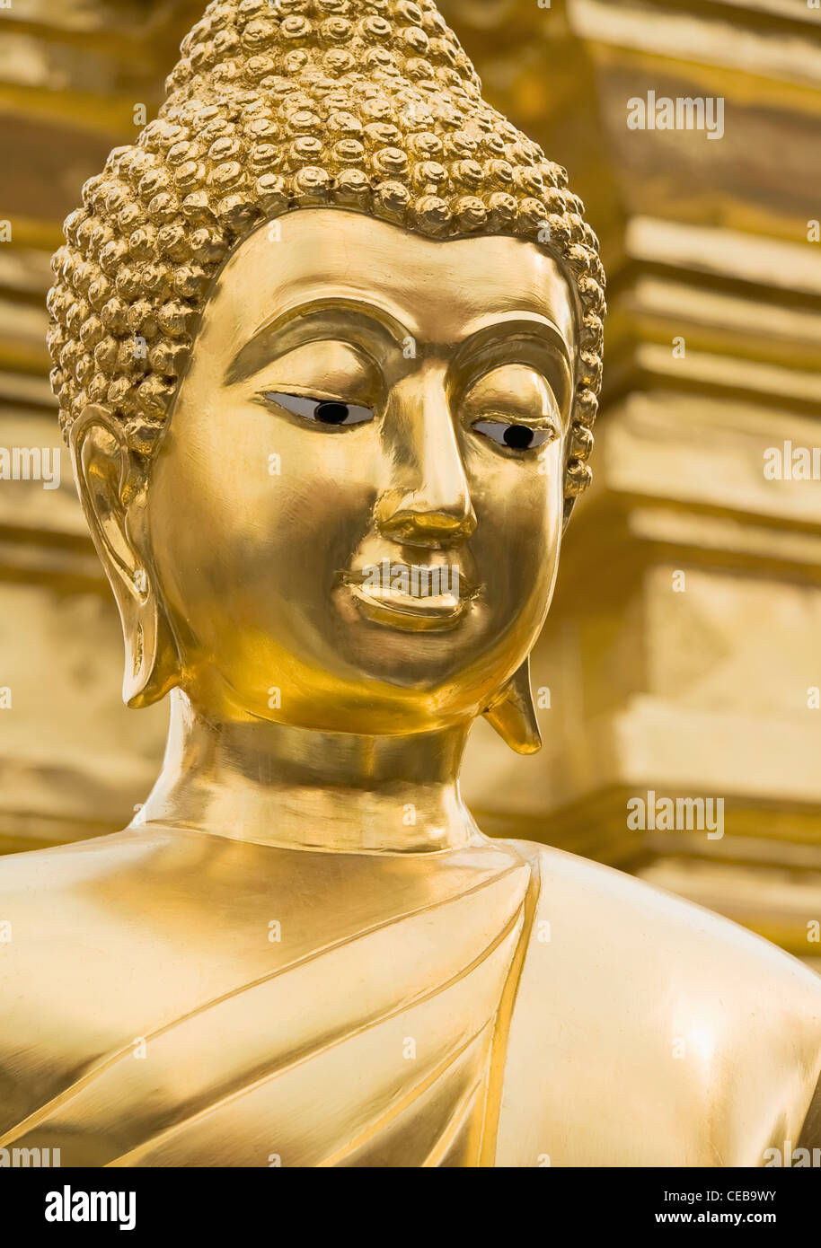 Golden Buddha statue,doi suthep,chiang mai,thailand Stock Photo Alamy