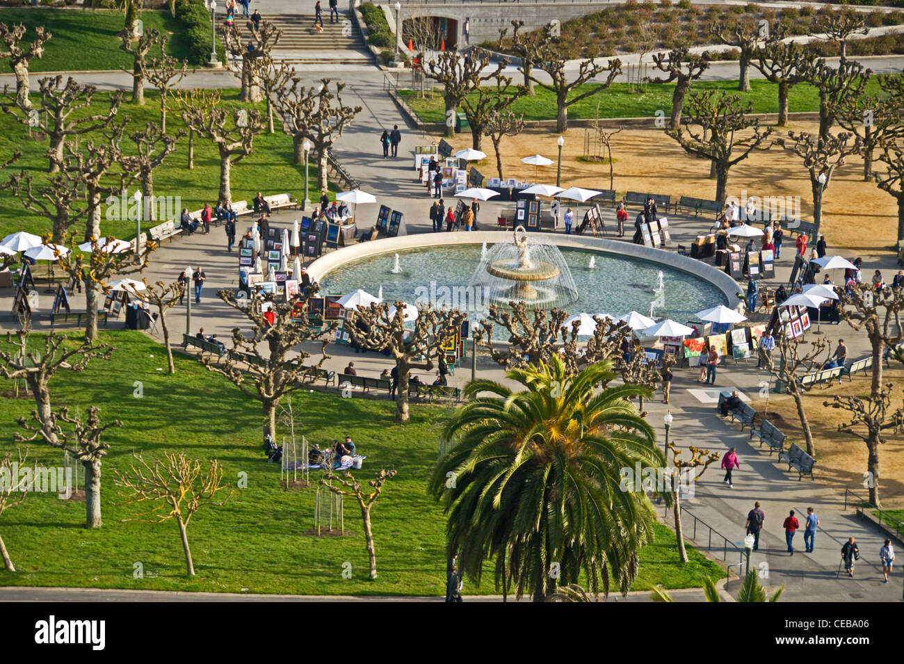 The Music Concourse At Golden Gate Park San Francisco California