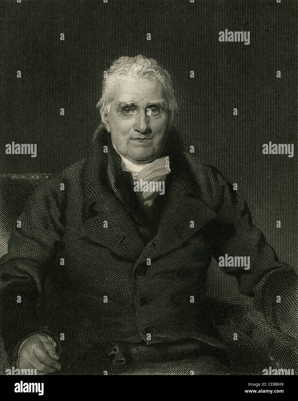 1830 engraving of John Scott, 1st Earl of Eldon Stock Photo Alamy